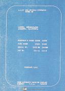Cone-Cone Automatics EE, 1 1/4 Lathe, Parts and Engineering Data Sheets Manual 1938-1 1/4-EE-01